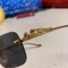 Cartier 2025 New Arrival Official Website 1:1 Minimalist Luxury Sunglasses with Iconic Leopard Logo on Temple