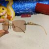 Cartier 2025 New Arrival Official Website 1:1 Minimalist Luxury Sunglasses with Iconic Leopard Logo on Temple