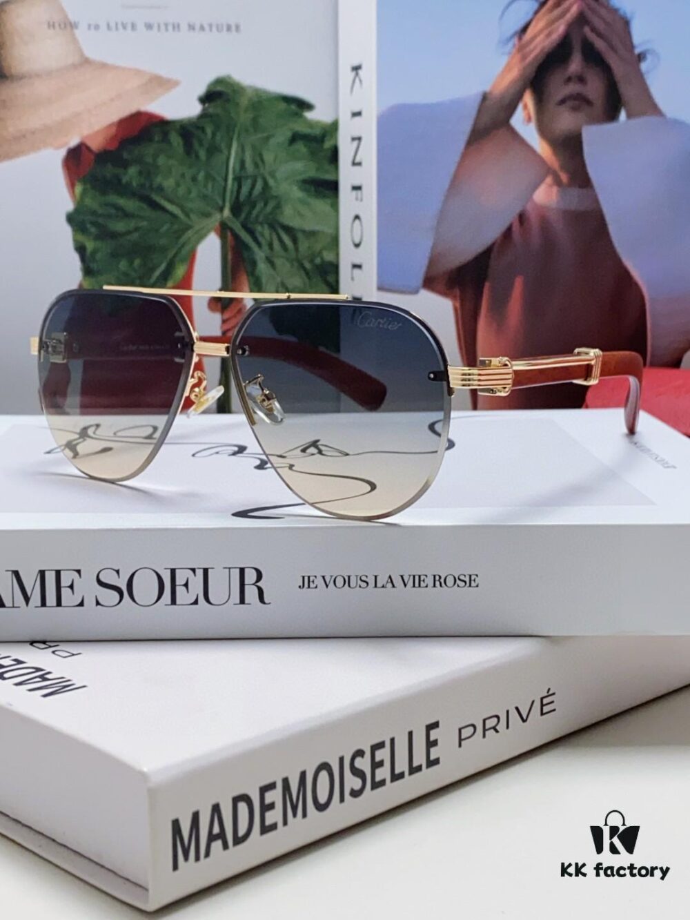 Cartier 2024 Retro Double-Bridge Myopia Sunglasses, UV Protection, Oversized Frame, Unisex Sun Glasses for Driving