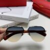 Cartier 2024 Retro Double-Bridge Myopia Sunglasses, UV Protection, Oversized Frame, Unisex Sun Glasses for Driving