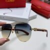Cartier 2024 Retro Double-Bridge Myopia Sunglasses, UV Protection, Oversized Frame, Unisex Sun Glasses for Driving