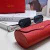 Cartier 2024 New Square Frameless Cut-Out Sunglasses for Women, Slimming and Stylish, Trendy INS-Fashion Streetwear Shades, Unique Small Eyewear