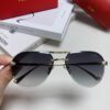Cartier Unisex Round Frame Sunglasses, Lightweight Metal Aviator Sun Glasses for Men and Women, Luxury Fashion Driving Eyewear