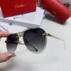 Cartier Unisex Round Frame Sunglasses, Lightweight Metal Aviator Sun Glasses for Men and Women, Luxury Fashion Driving Eyewear