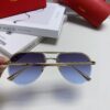 Cartier Unisex Round-Framed Sunglasses, New Lightweight Metal Sun Glasses for Men and Women, Fashionable and Elegant Driving Sunglasses