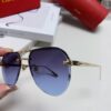 Cartier Unisex Round-Framed Sunglasses, New Lightweight Metal Sun Glasses for Men and Women, Fashionable and Elegant Driving Sunglasses