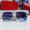 Cartier Unisex Round-Framed Sunglasses, New Lightweight Metal Sun Glasses for Men and Women, Fashionable and Elegant Driving Sunglasses