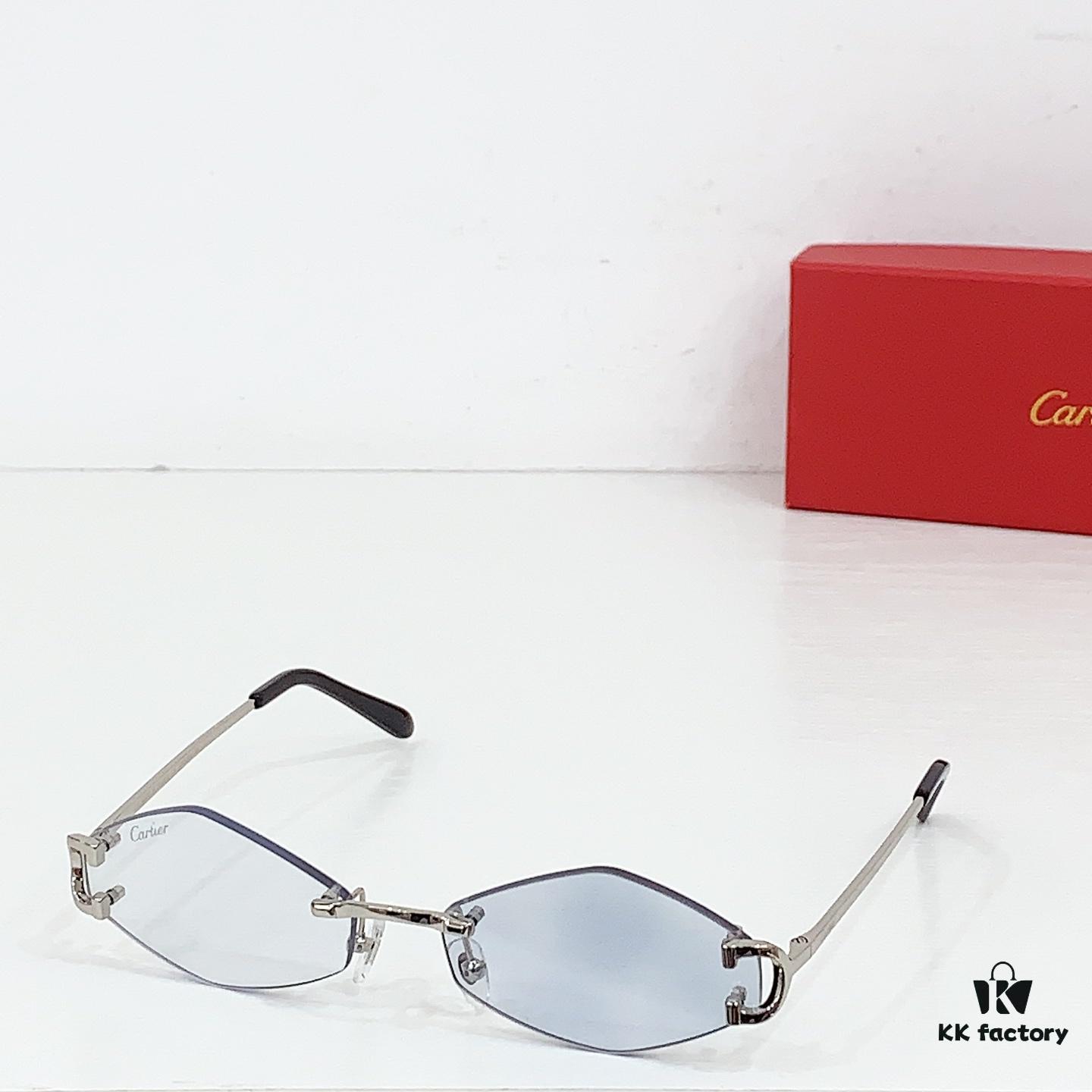 155Cartier* Photochromic Lens, European and American Small Narrow Frame, CT8100359, Size: 48□27-135