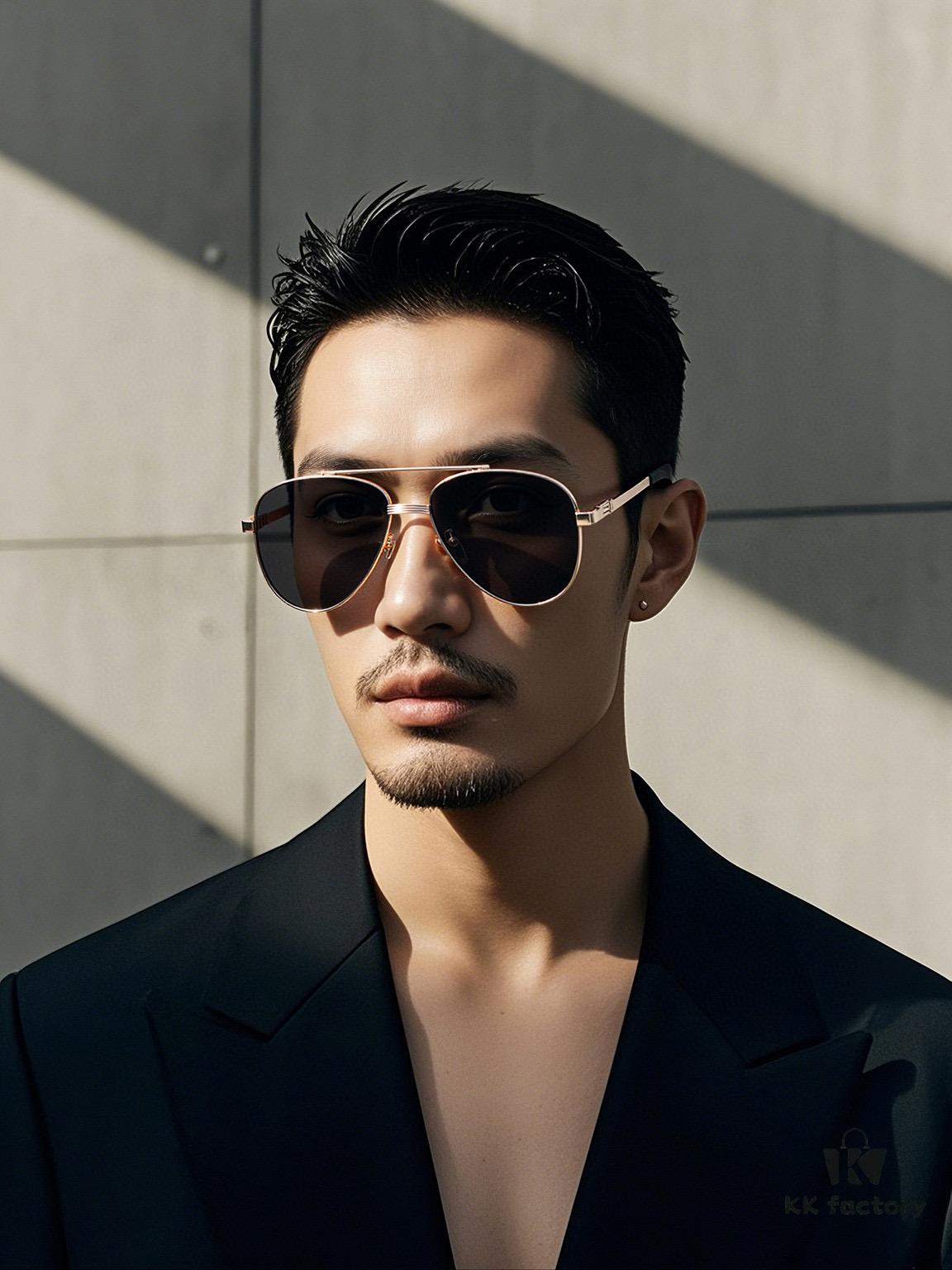 Cartier Unisex Polarized Sunglasses with Dual-Tone Lacquer Finish, Imported Polaroid Lenses, Premium Craftsmanship for Ultimate Style