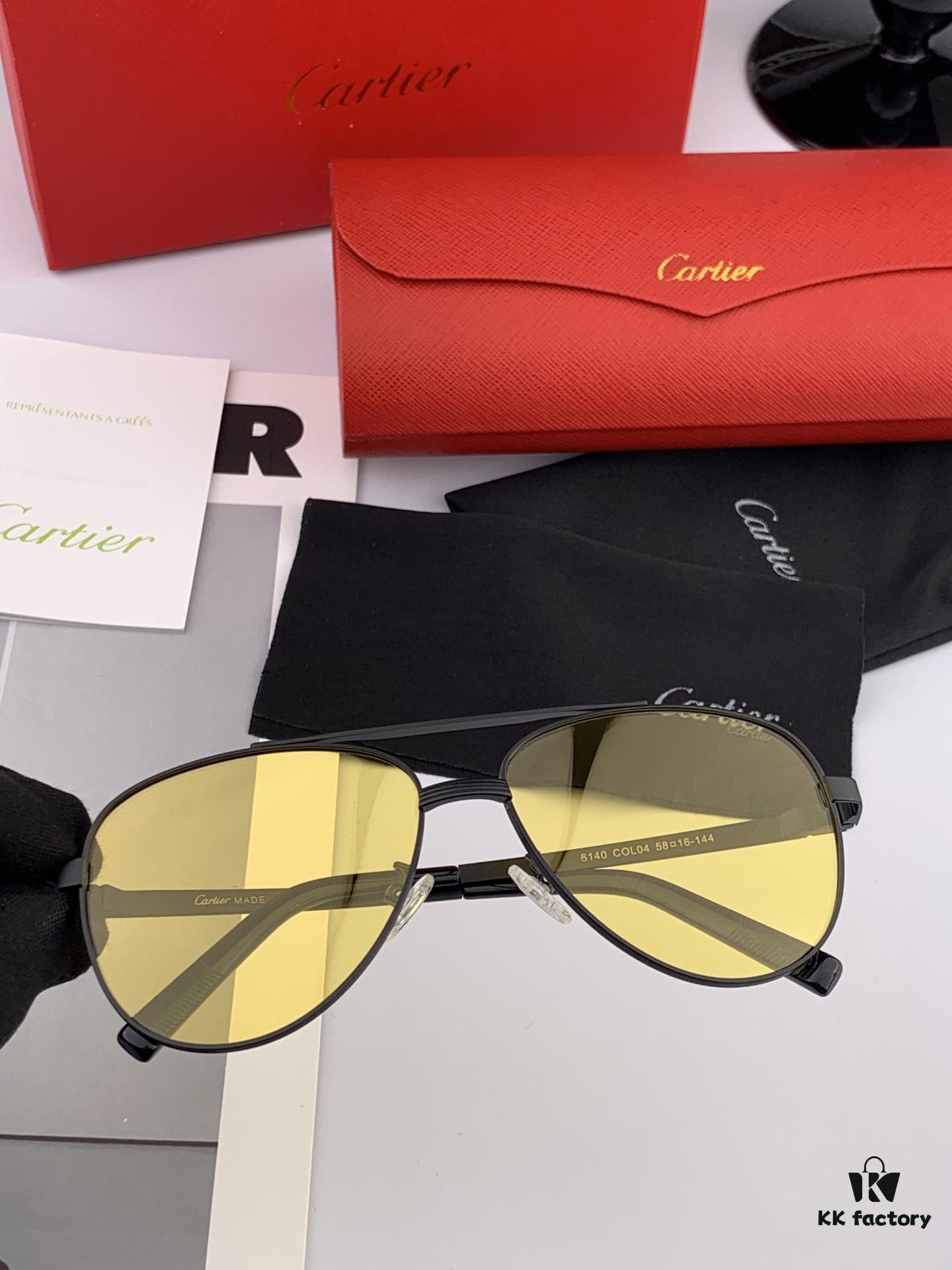 Cartier Unisex Polarized Sunglasses, Dual-Tone Lacquer Finish, Premium Imported Polarized Lenses by Polaroid, Exquisite Craftsmanship for Superior Style