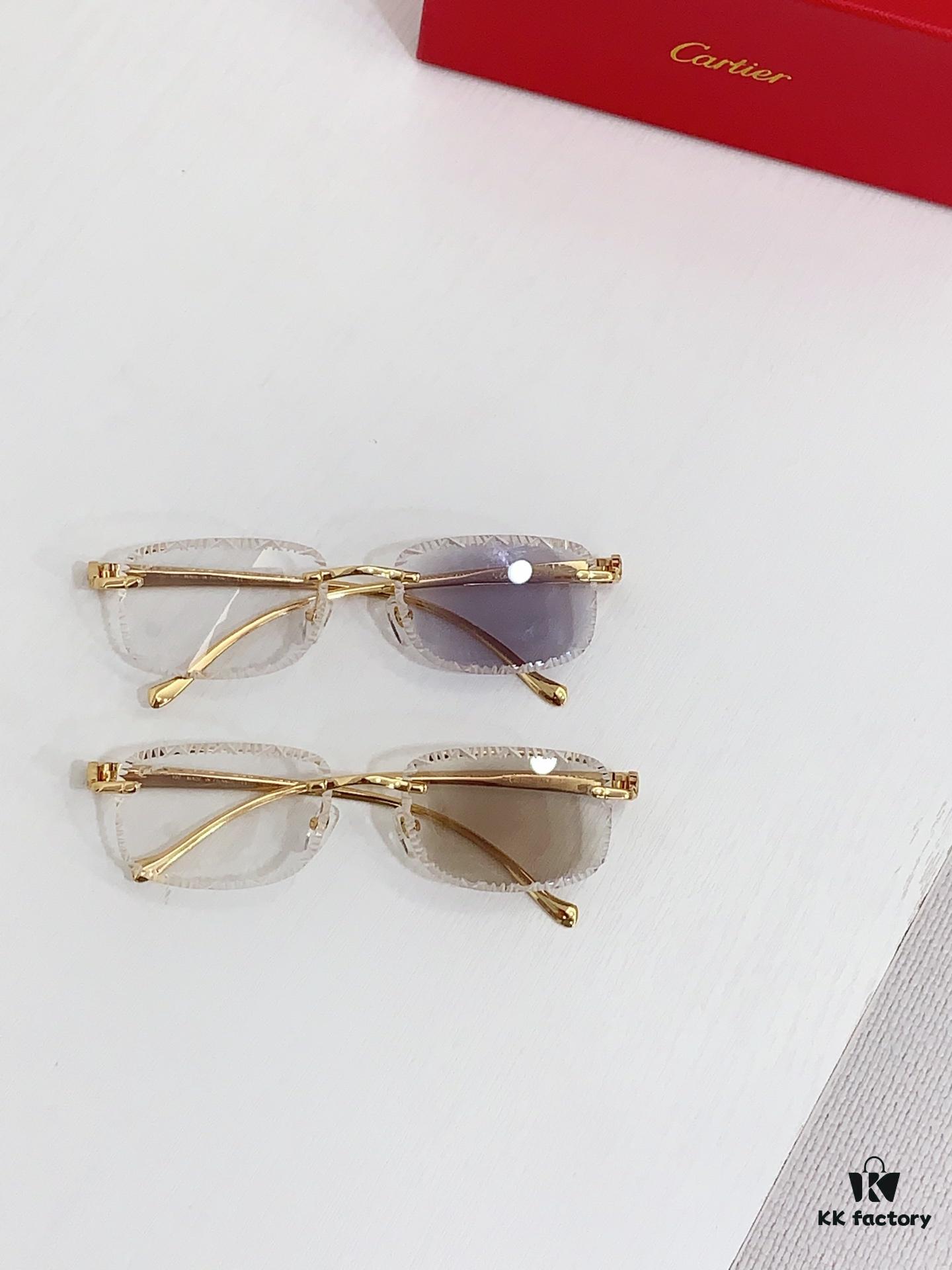 185 Cartier Square Photochromic Sunglasses Model CT9527O Size 56-17