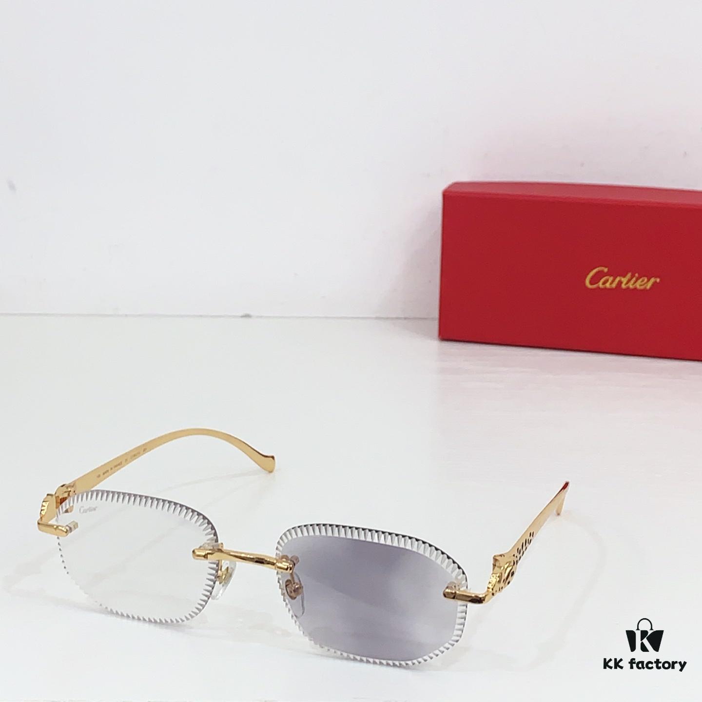185 Cartier Round Photochromic Lens Sunglasses Model CT9527O Size 56-17