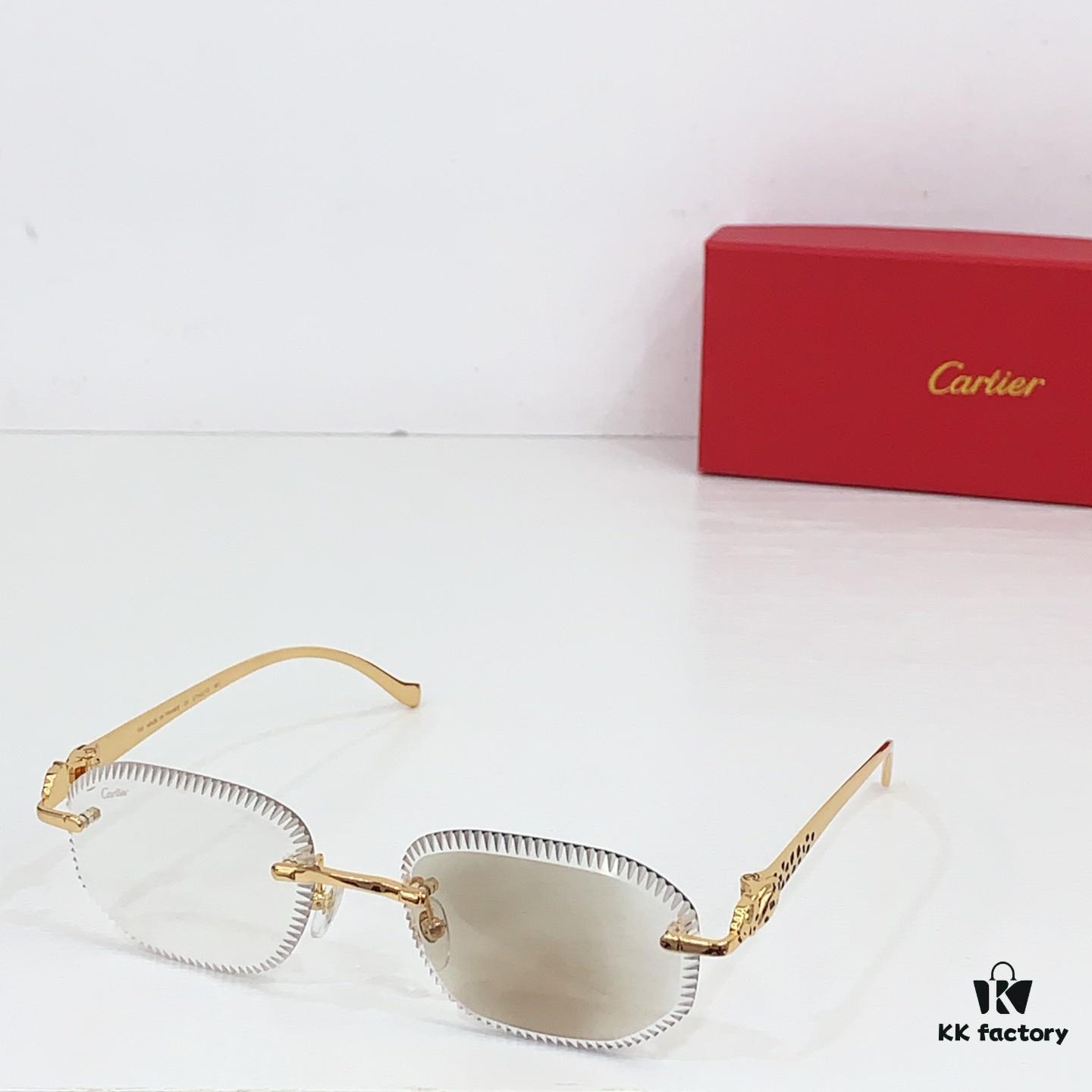 185 Cartier Round Photochromic Lens Sunglasses Model CT9527O Size 56-17