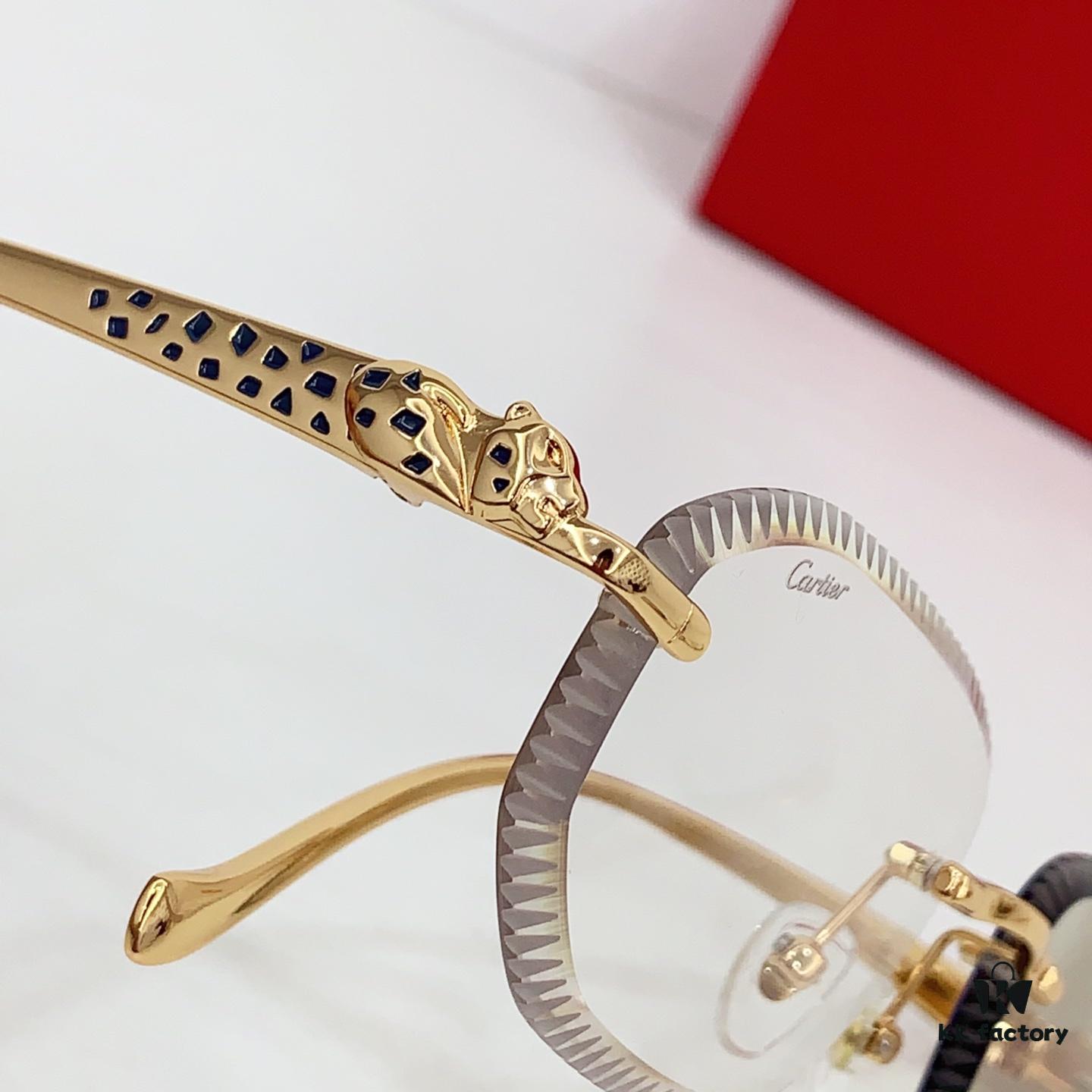 185 Cartier Round Photochromic Lens Sunglasses Model CT9527O Size 56-17