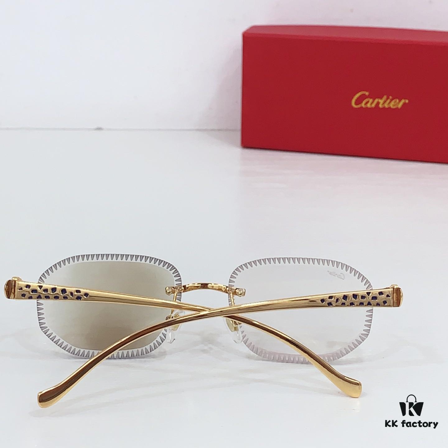 185 Cartier Round Photochromic Lens Sunglasses Model CT9527O Size 56-17