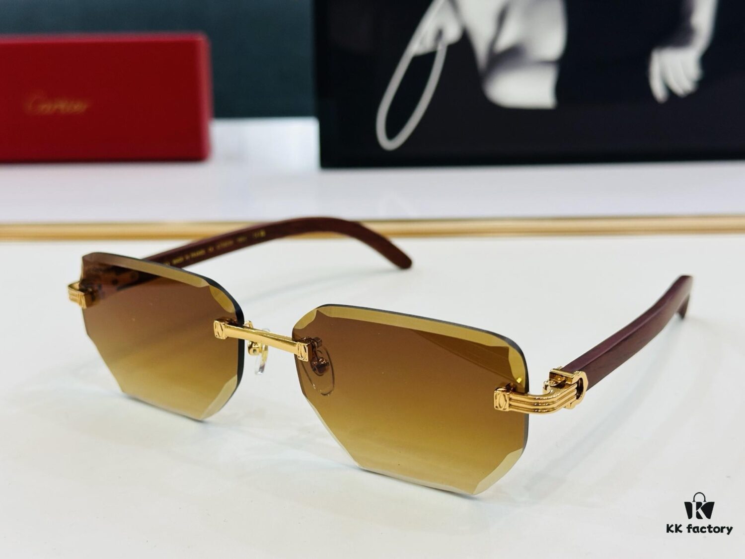 New Arrival Cartier CA Model CT0620S Size 59□18-143 High-Quality Brand-Iconic XL Driving Sunglasses