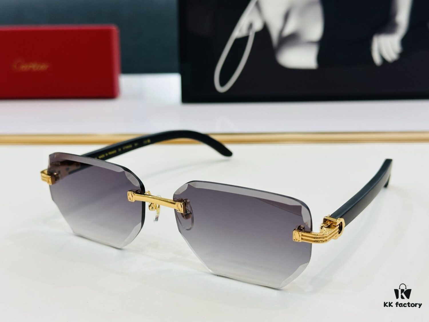 New Arrival Cartier CA Model CT0620S Size 59□18-143 High-Quality Brand-Iconic XL Driving Sunglasses