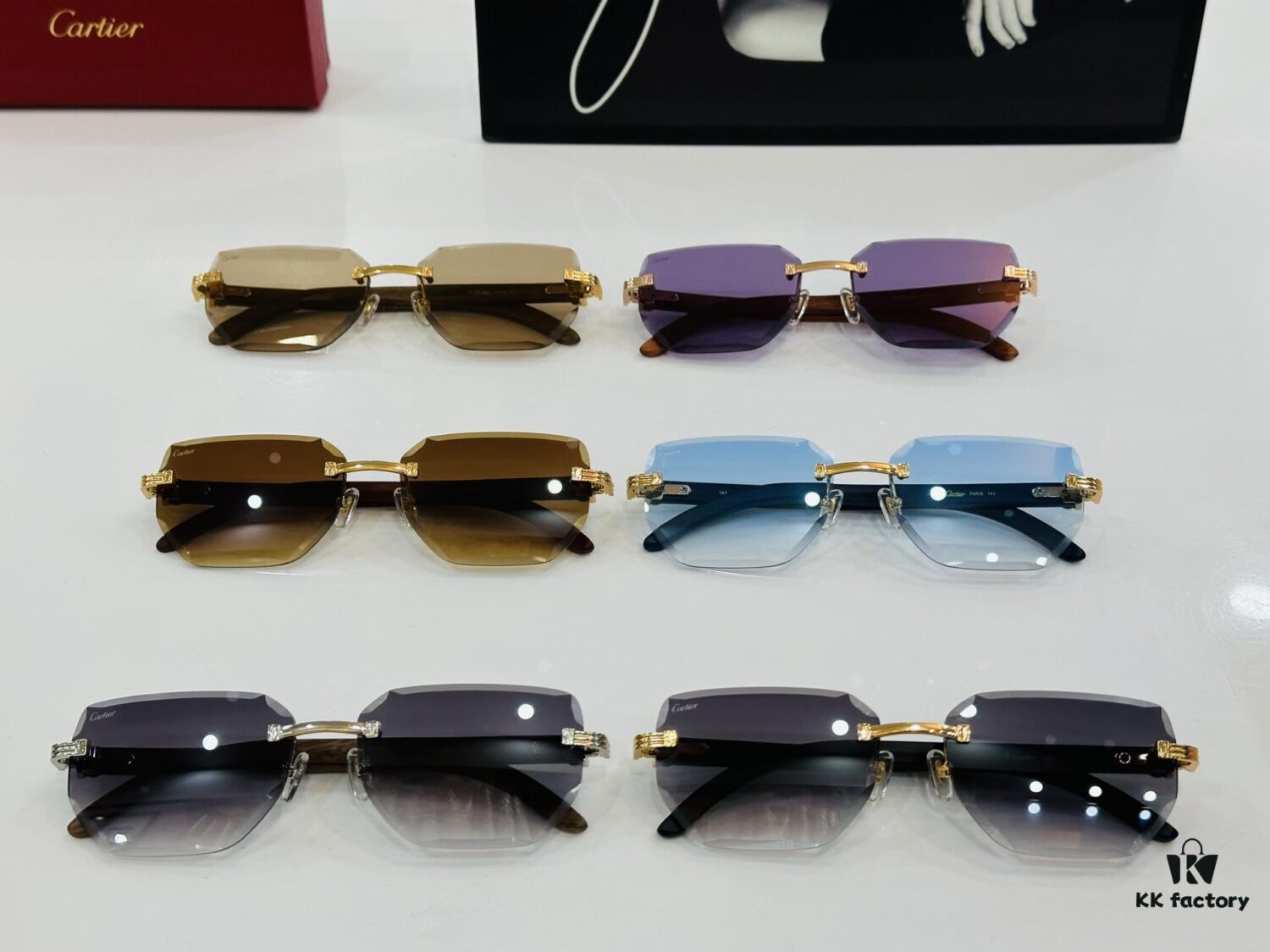 New Arrival Cartier CA Model CT0620S Size 59□18-143 High-Quality Brand-Iconic XL Driving Sunglasses