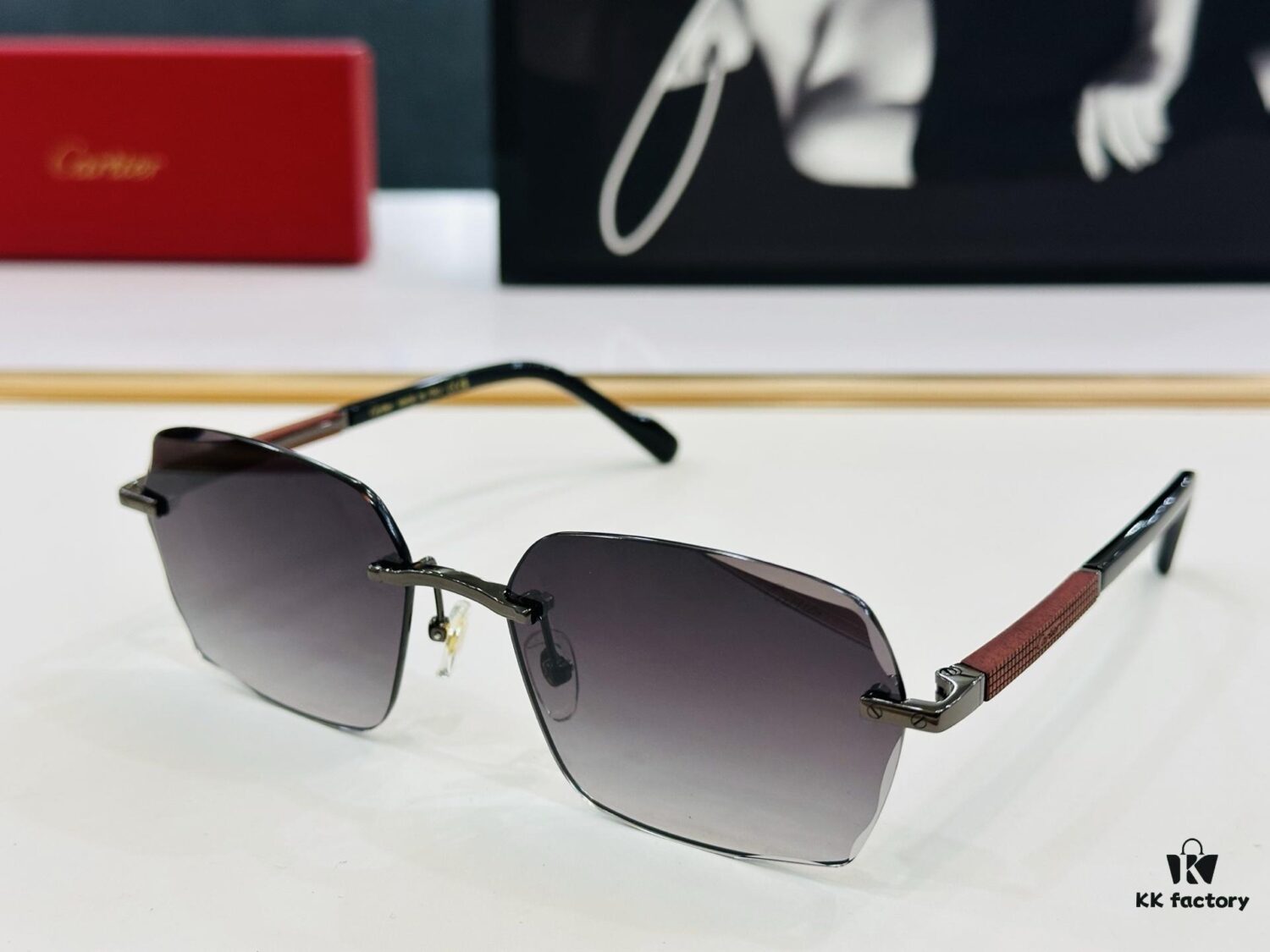 New Arrival Cartier Model CT0483S Size 59-18-140 High-Quality Luxury Brand Iconic G-Type Driving Sunglasses