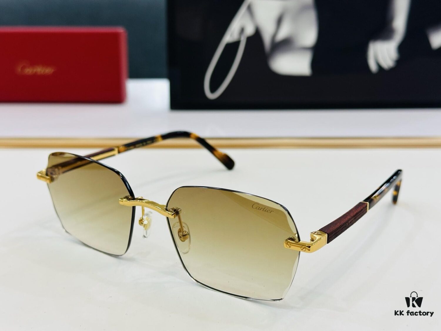 New Arrival Cartier Model CT0483S Size 59-18-140 High-Quality Luxury Brand Iconic G-Type Driving Sunglasses