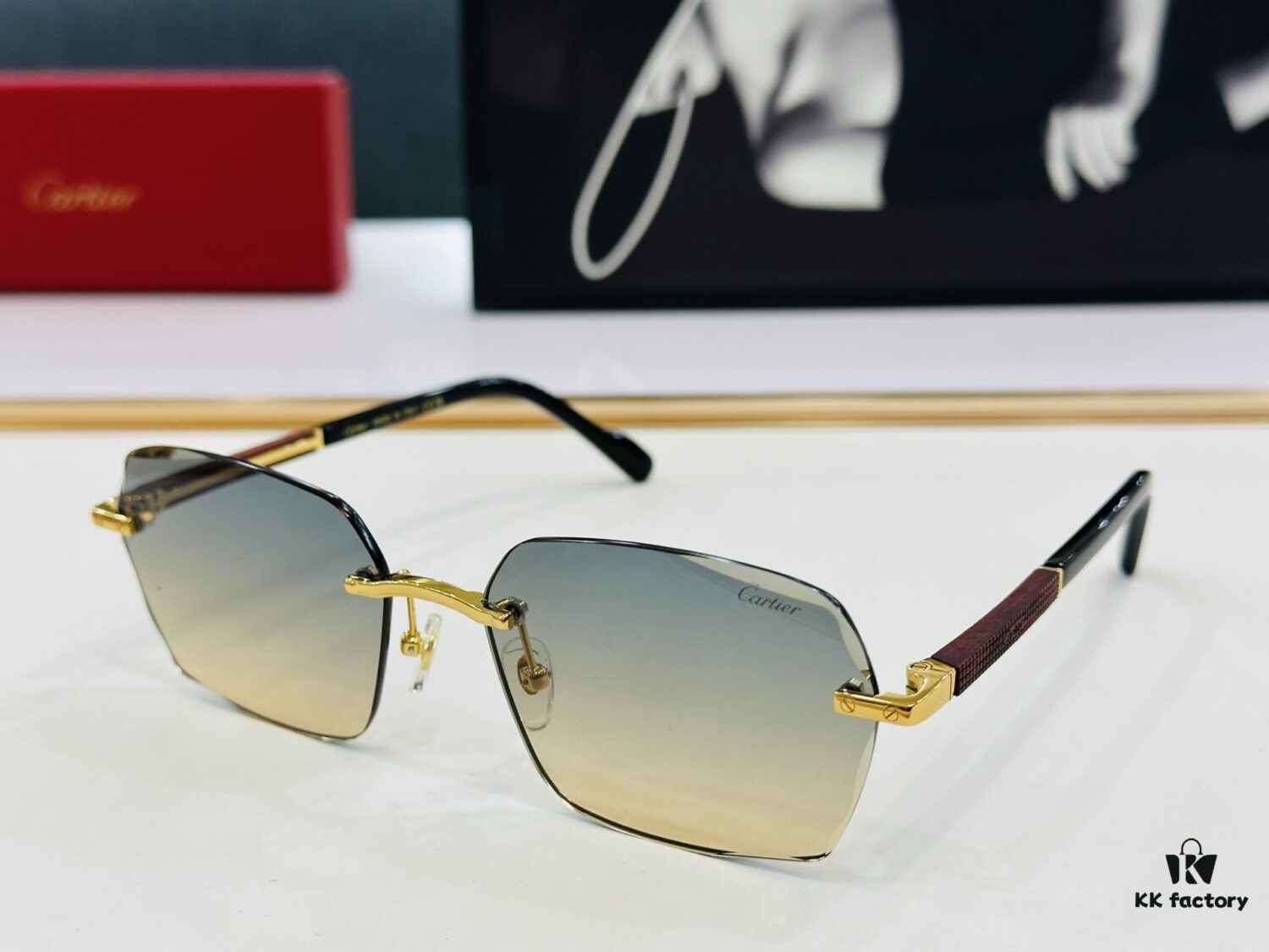 New Arrival Cartier Model CT0483S Size 59-18-140 High-Quality Luxury Brand Iconic G-Type Driving Sunglasses