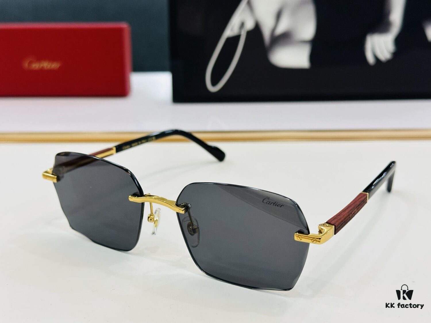 New Arrival Cartier Model CT0483S Size 59-18-140 High-Quality Luxury Brand Iconic G-Type Driving Sunglasses