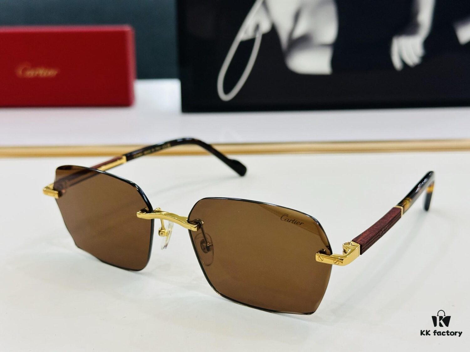 New Arrival Cartier Model CT0483S Size 59-18-140 High-Quality Luxury Brand Iconic G-Type Driving Sunglasses