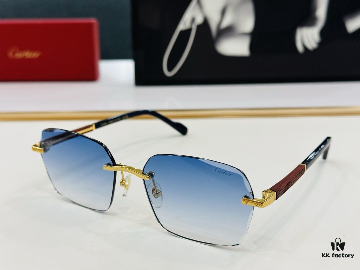 New Arrival Cartier Model CT0483S Size 59-18-140 High-Quality Luxury Brand Iconic G-Type Driving Sunglasses