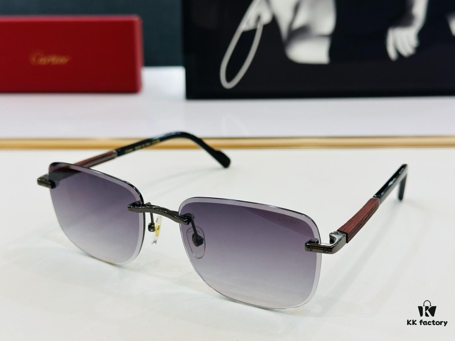 New Arrival Cartier Model CT0482S Size 59-18-140 High-Quality Luxury Brand Iconic G-Type Driving Sunglasses