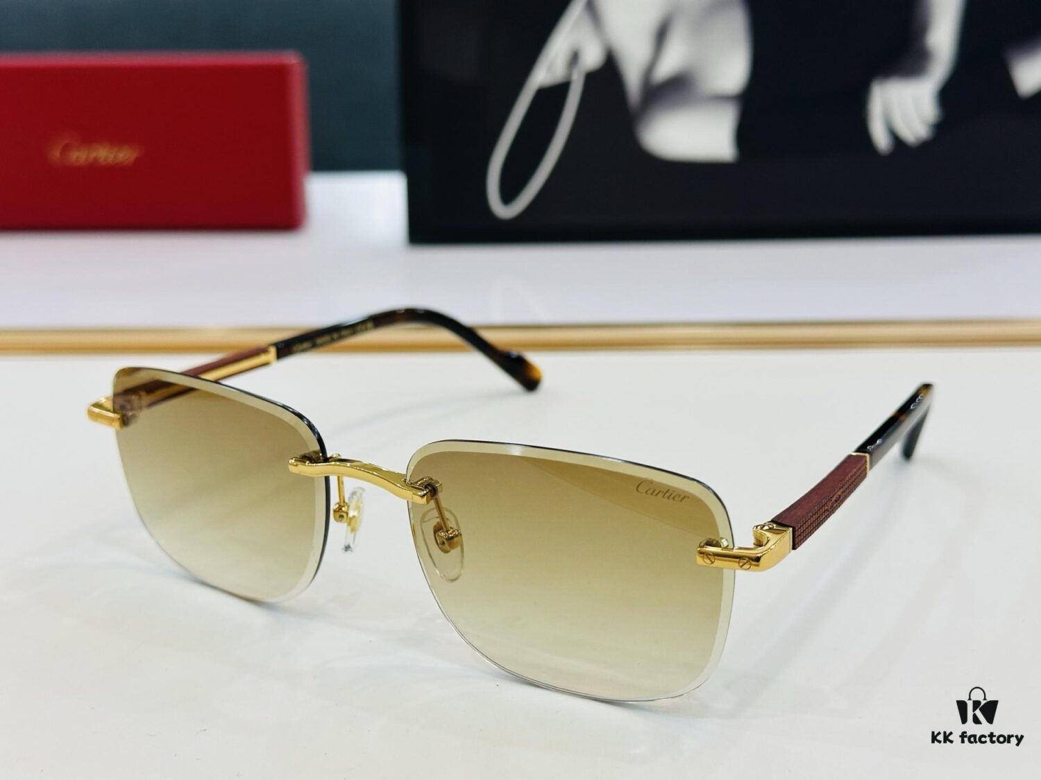 New Arrival Cartier Model CT0482S Size 59-18-140 High-Quality Luxury Brand Iconic G-Type Driving Sunglasses