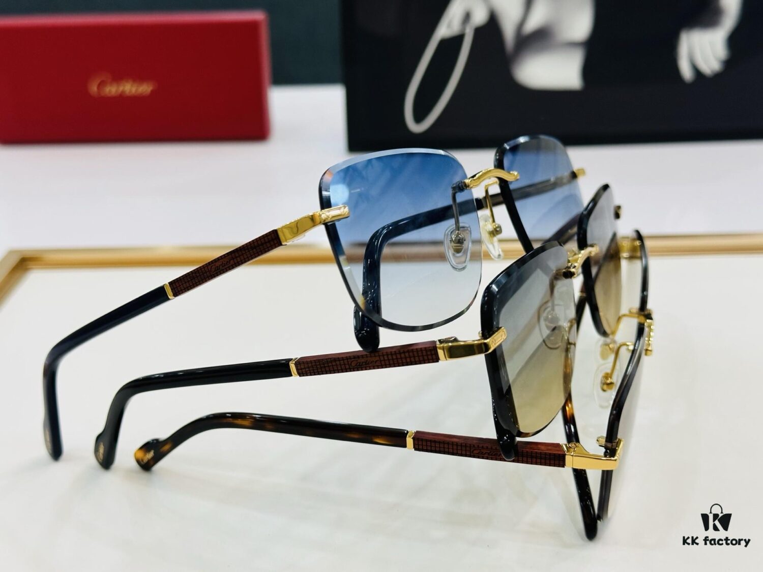 New Arrival Cartier Model CT0482S Size 59-18-140 High-Quality Luxury Brand Iconic G-Type Driving Sunglasses
