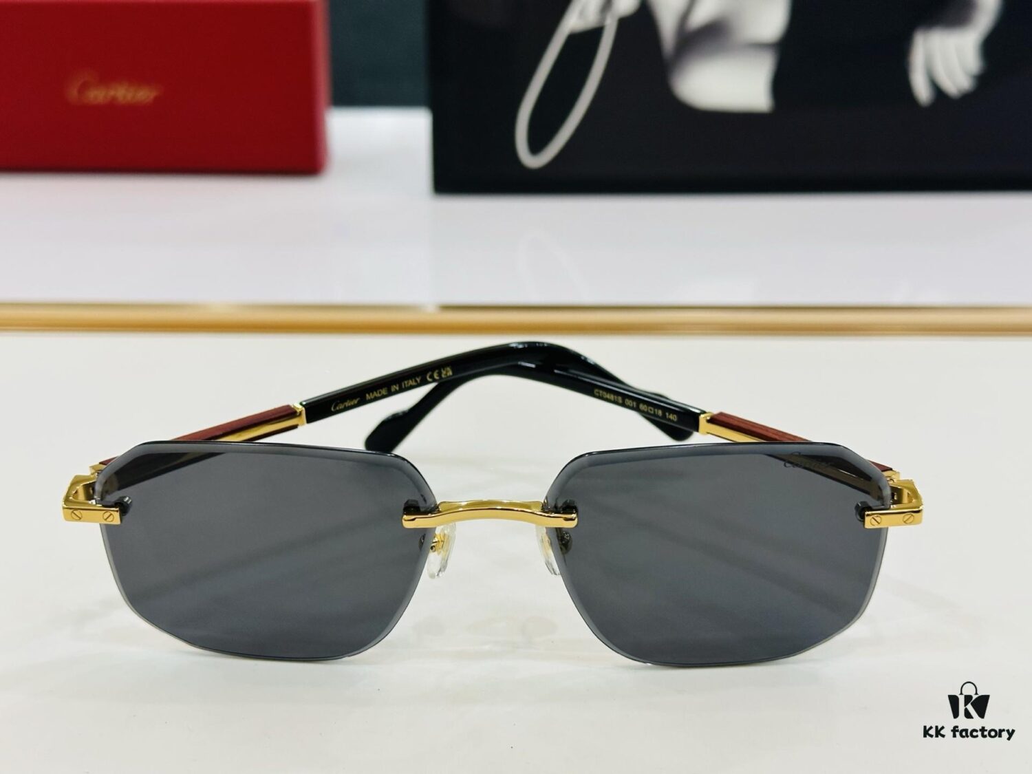 New Arrival Cartier CA Model CT0481S Size 60-18-140 High Quality Brand Signature G Driving Sunglasses