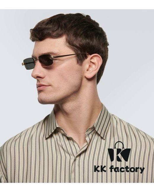 Cartier 2025 Newest Metal Square Sunglasses Unisex, European and American Retro Stylish Small Frame Leopard Design Fashion Sunglasses CT0473S