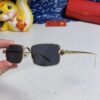 Cartier 2025 Newest Metal Square Sunglasses Unisex, European and American Retro Stylish Small Frame Leopard Design Fashion Sunglasses CT0473S