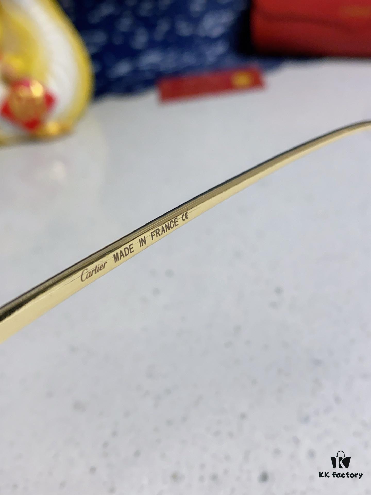 Cartier 2025 Newest Metal Square Sunglasses Unisex, European and American Retro Stylish Small Frame Leopard Design Fashion Sunglasses CT0473S