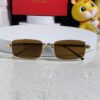 Cartier 2025 Newest Metal Square Sunglasses for Men, European and American Retro Trend Small Frame Leopard Design Unisex Sunglasses, Fashionable Online Celebrity Style Eyewear CT0473S