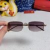 Cartier 2025 Newest Metal Square Sunglasses for Men, European and American Retro Trend Small Frame Leopard Design Fashion Sunglasses for Women, CT0473S