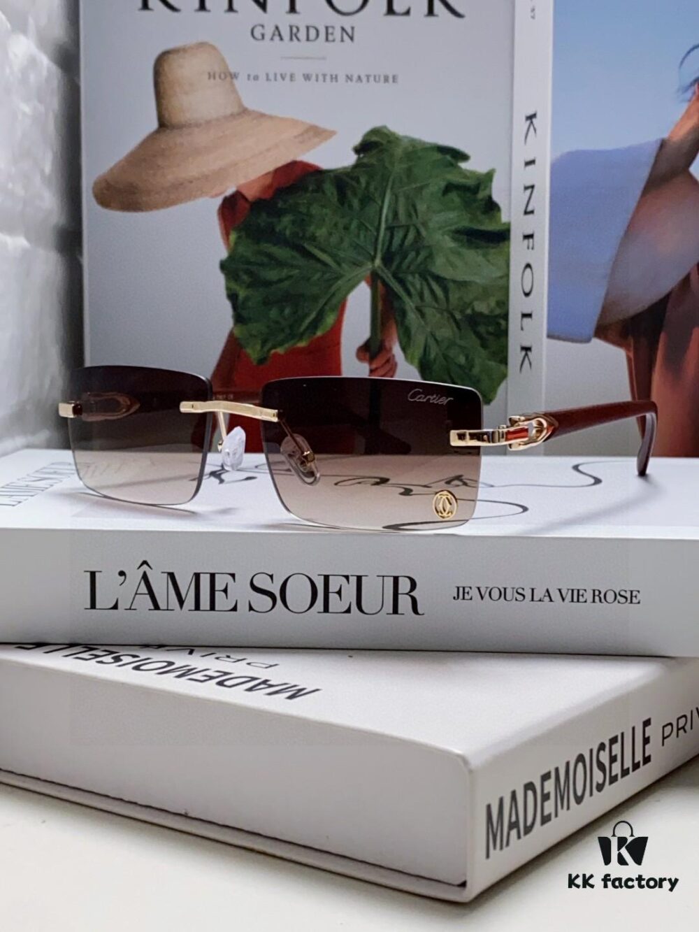 Cartier 2025 New Unisex Frameless Fashion Blue Light Blocking HD Ultra-light Youthful and Portable Eyeglasses, Sunglasses