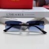 Cartier 2025 New Unisex Frameless Fashion Blue Light Blocking HD Lightweight Youth Portable Eyeglasses Sunglasses