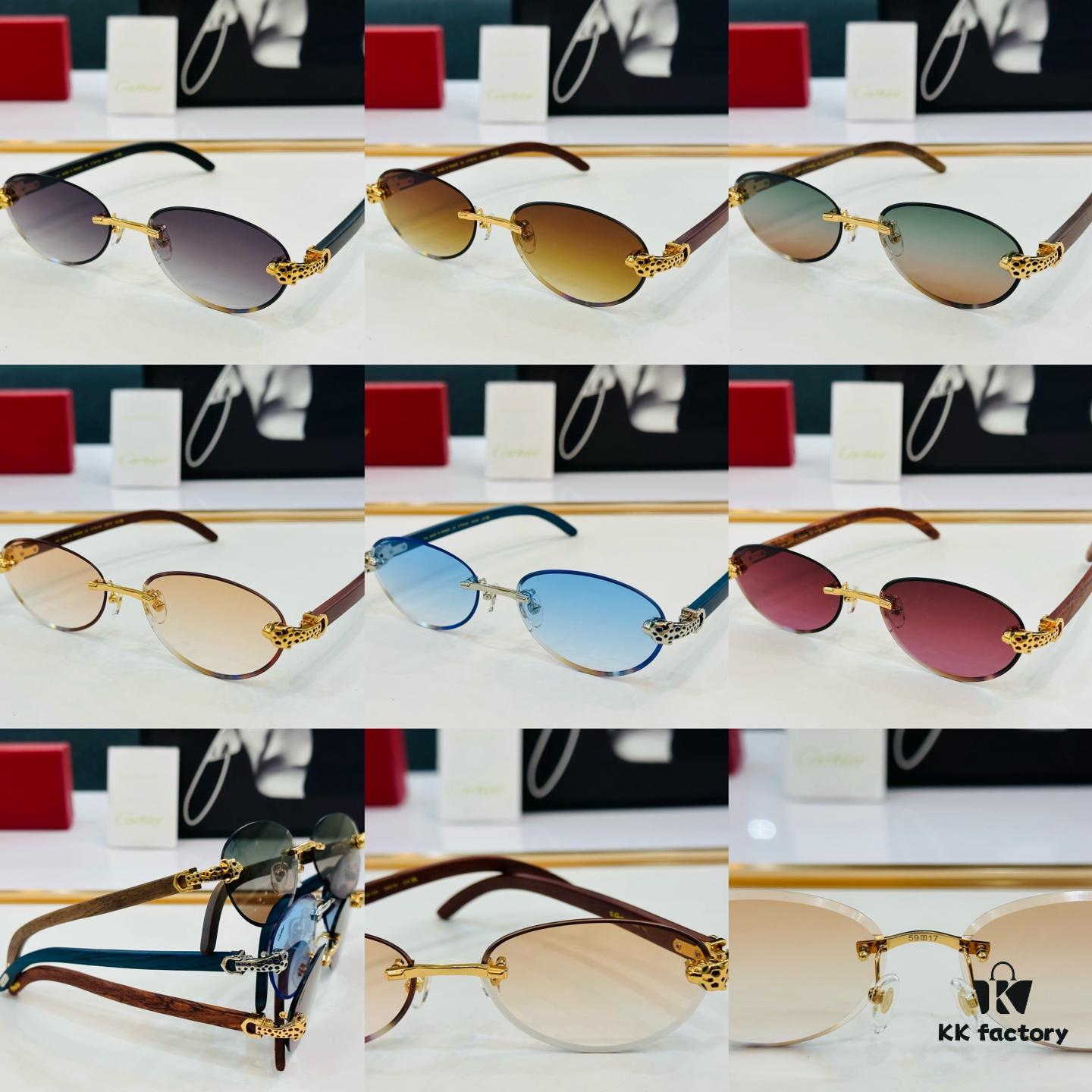 New Arrival Cartier Model CT0615S Size 59-17-143 High-Quality Designer Driving Sunglasses