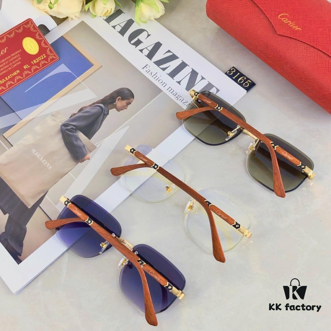 Cartier Fashion New Arrival Sunglasses, High-Quality Stylish Square Metal Frame Unisex Cool Design