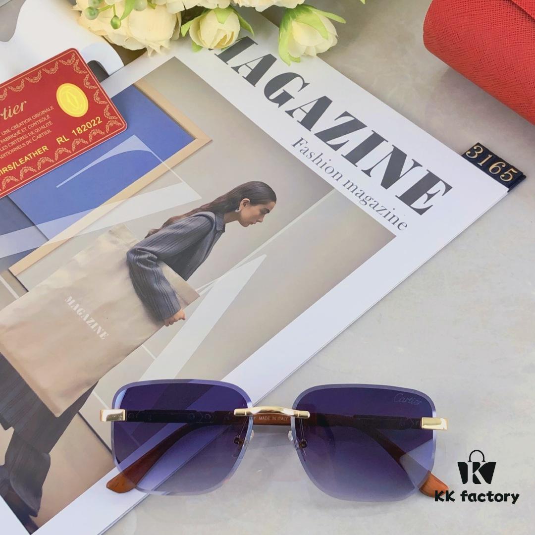 Cartier Fashion New Arrival Sunglasses, High-Quality Stylish Square Metal Frame Unisex Cool Design