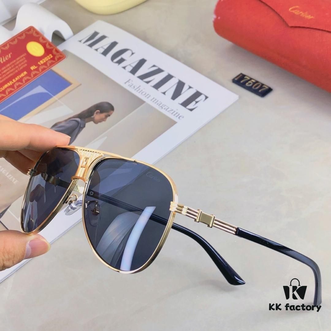 Cartier Korean-Style Sunglasses New Arrival Stylish Oversized Round Retro Unisex Sun Glasses