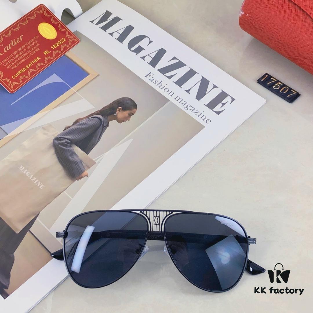 Cartier Korean-Style Sunglasses New Arrival Stylish Oversized Round Retro Unisex Sun Glasses