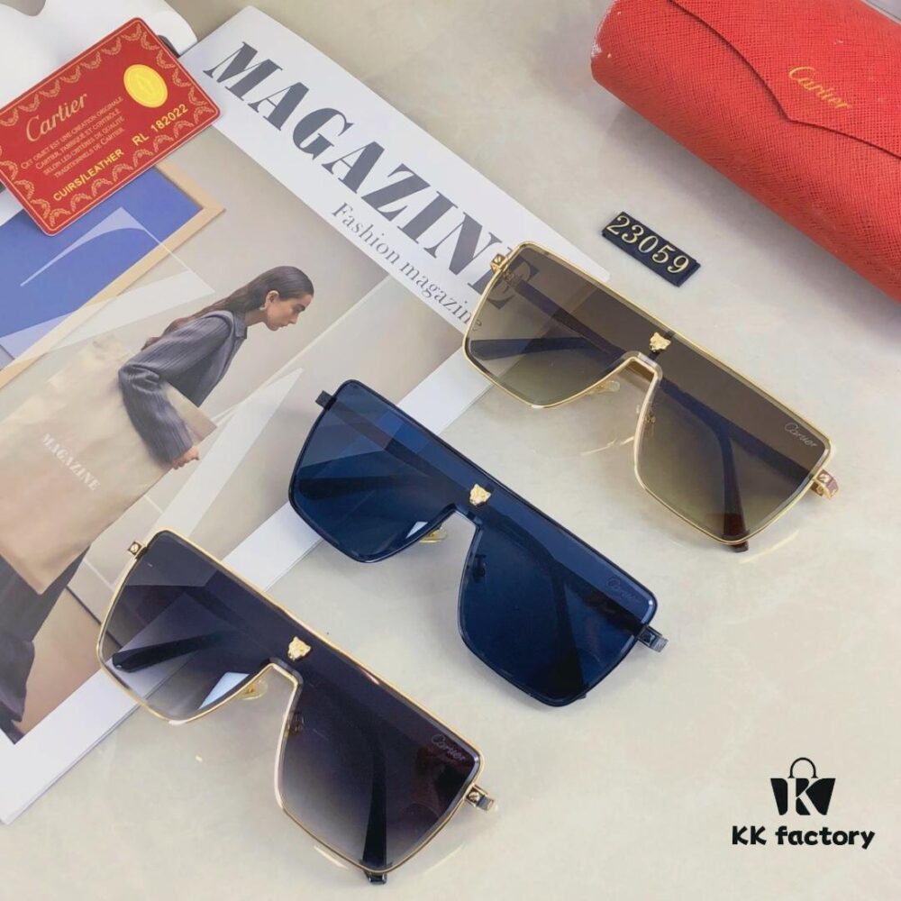 Cartier Edgy Stylish Men's Sunglasses 2025 Fashion Trendy Avant-garde Unisex Sun Glasses for Street Photography