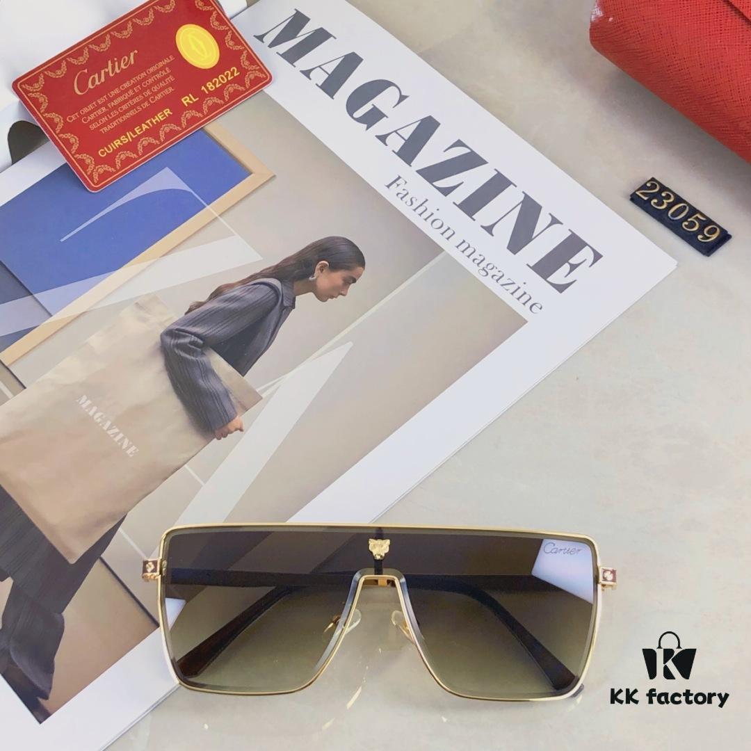 Cartier Edgy Stylish Men's Sunglasses 2025 Fashion Trendy Avant-garde Unisex Sun Glasses for Street Photography