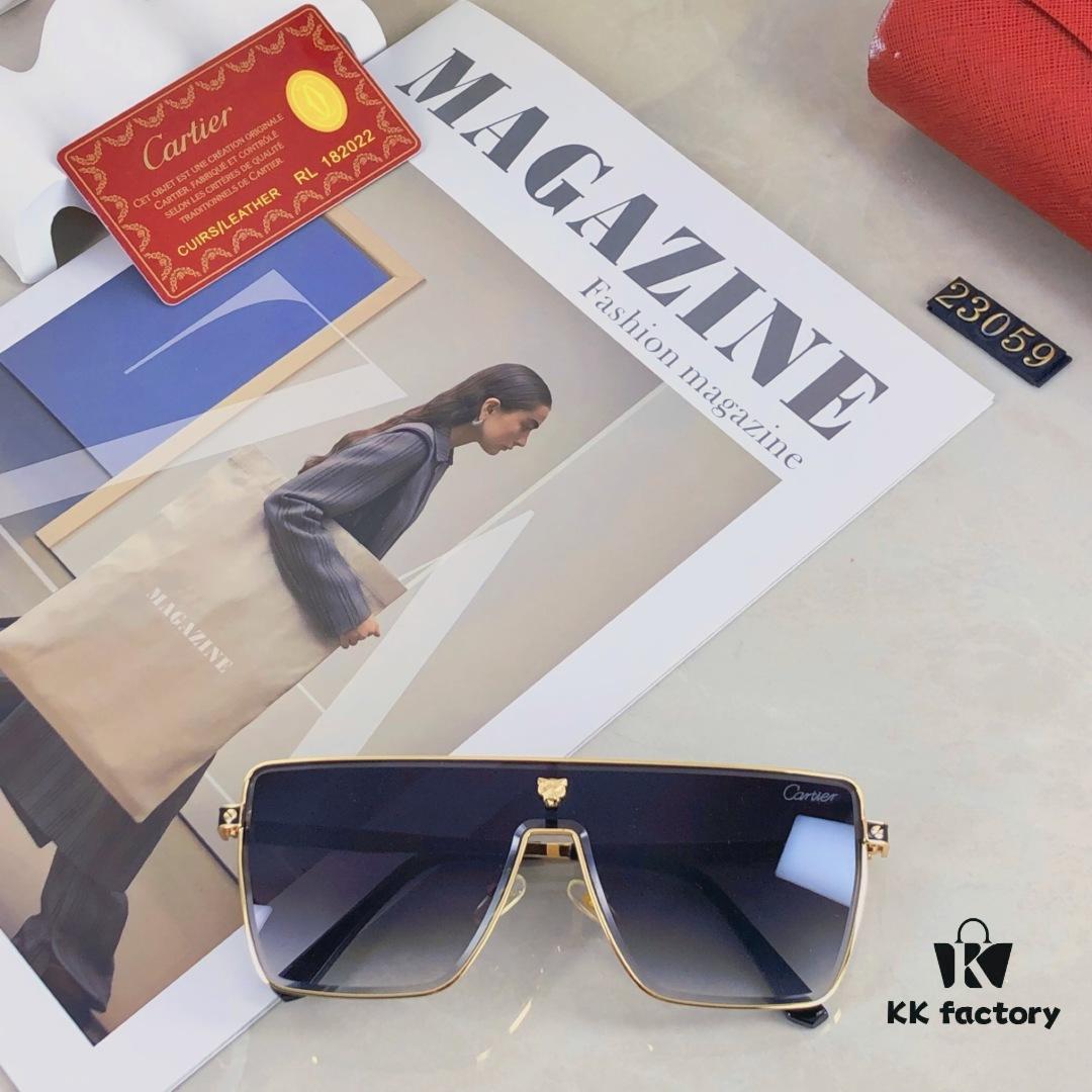 Cartier Edgy Stylish Men's Sunglasses 2025 Fashion Trendy Avant-garde Unisex Sun Glasses for Street Photography