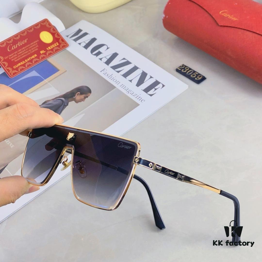 Cartier Edgy Stylish Men's Sunglasses 2025 Fashion Trendy Avant-garde Unisex Sun Glasses for Street Photography