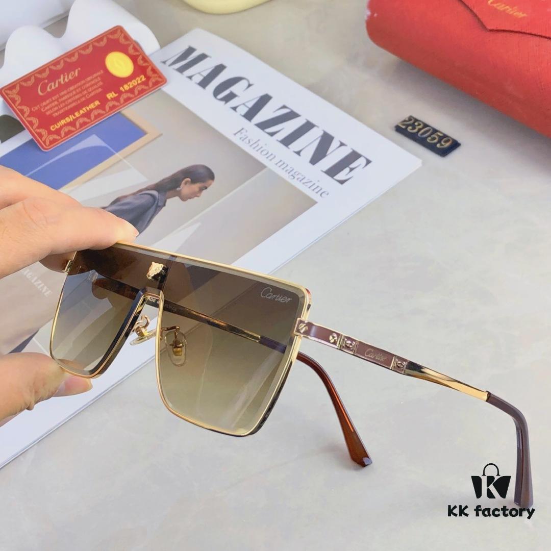 Cartier Edgy Stylish Men's Sunglasses 2025 Fashion Trendy Avant-garde Unisex Sun Glasses for Street Photography