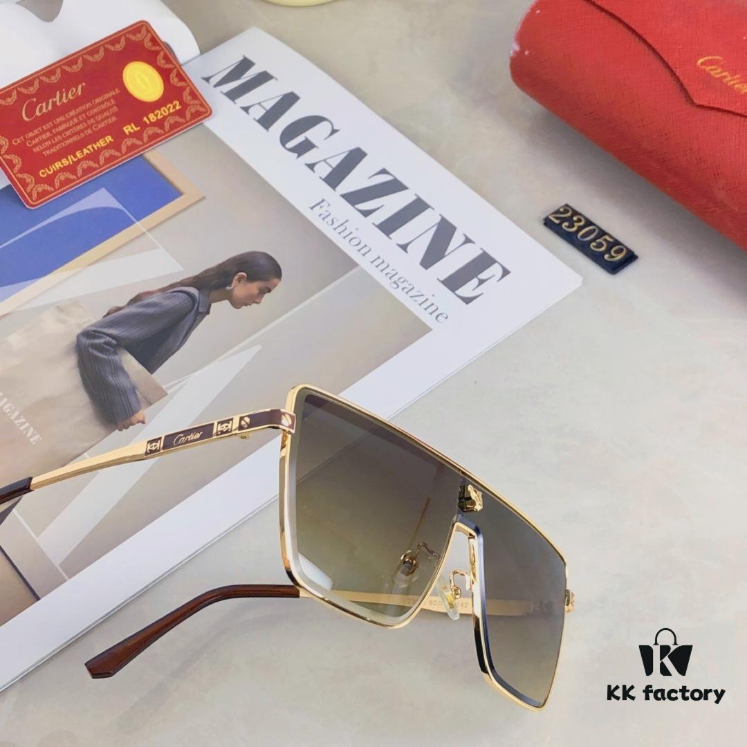 Cartier Edgy Stylish Men's Sunglasses 2025 Fashion Trendy Avant-garde Unisex Sun Glasses for Street Photography